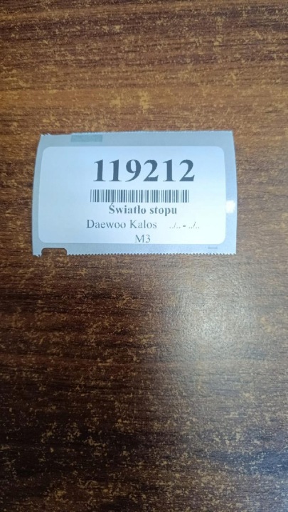 DAEWOO KALOS PARE LUZ 9