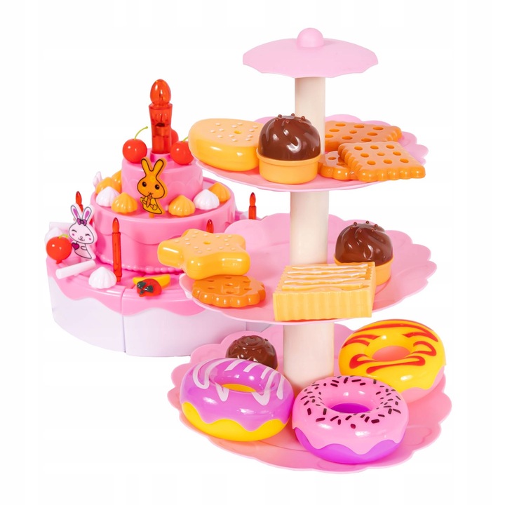 PLAYING BIRTHDAY CUTTING CAKE FOR KIDS PATERA CANDLE + ACCESSORIES Brand click4TOYS