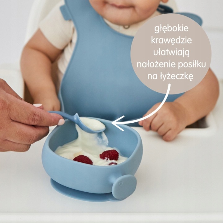 B.BOX мисочка з кришкою силіконова з присоскою 6 м + шавлієва — фото 2