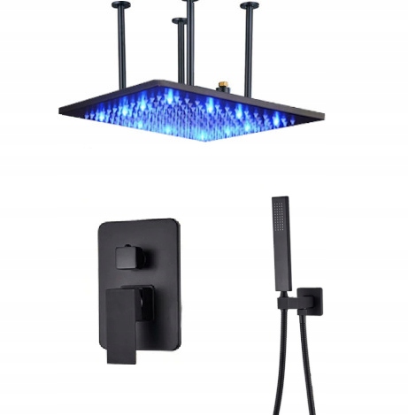 Podomítkový Set Dešťová Sprcha 60 cm Led Mat