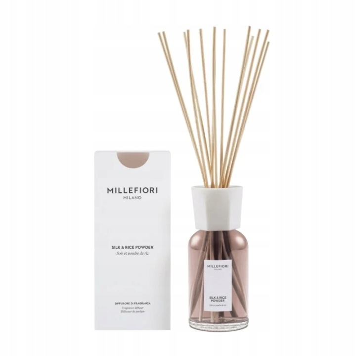 Millefiori Milano Silk & Rice Powder difuzér s tyčinkami 500 ml