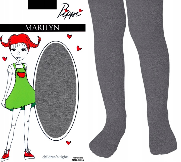 Marilyn PIPPI колготки мікрофібра 40DEN [Колір Меланж, Розмір 98/122] — фото 4