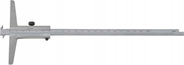 Hákový hloubkoměr odsazený 300 mm Fortis