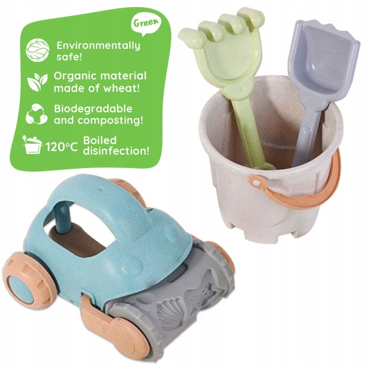 ZESTAW DO PIASKU PIASKOWNICY WIADERKO 10 el WOOPIE Marka Woopie