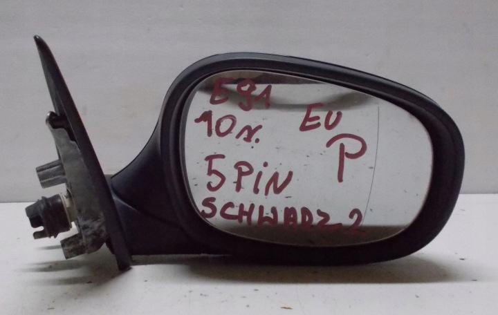 BMW E91 2.0 D 10R SPECCHIETTO RETROVISORE Destro 5 PIN SCHWARZ2 EUROPA