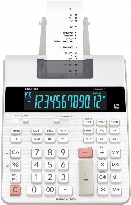 Калькулятор Casio FR-2650RC білий — фото 2
