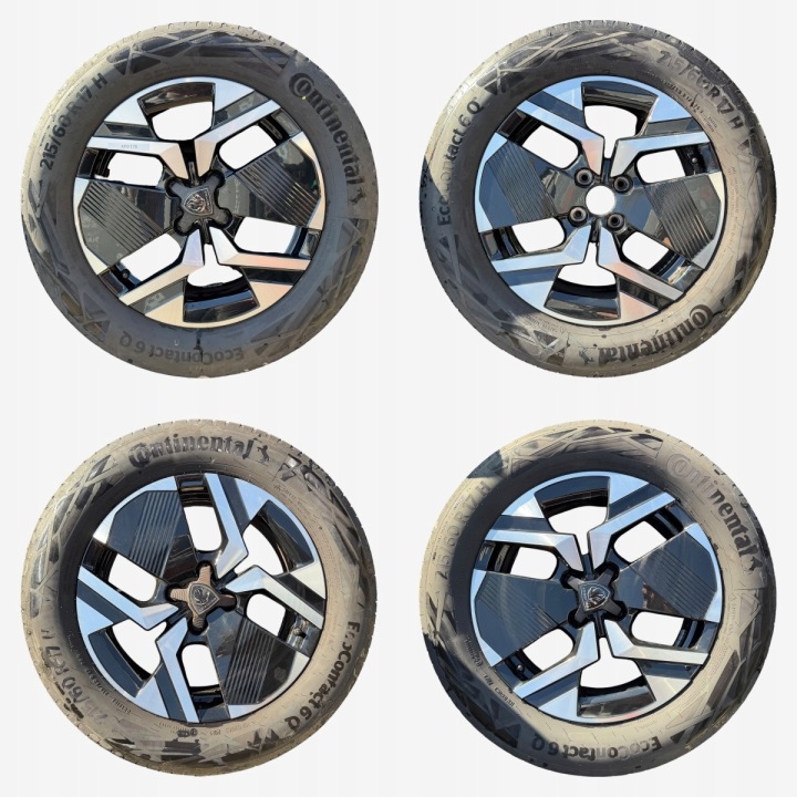 cerchi ruote pneumatici, gomme PEUGEOT 208 II 2008 II CONTINENTAL 215/60/17" 4MM estive
