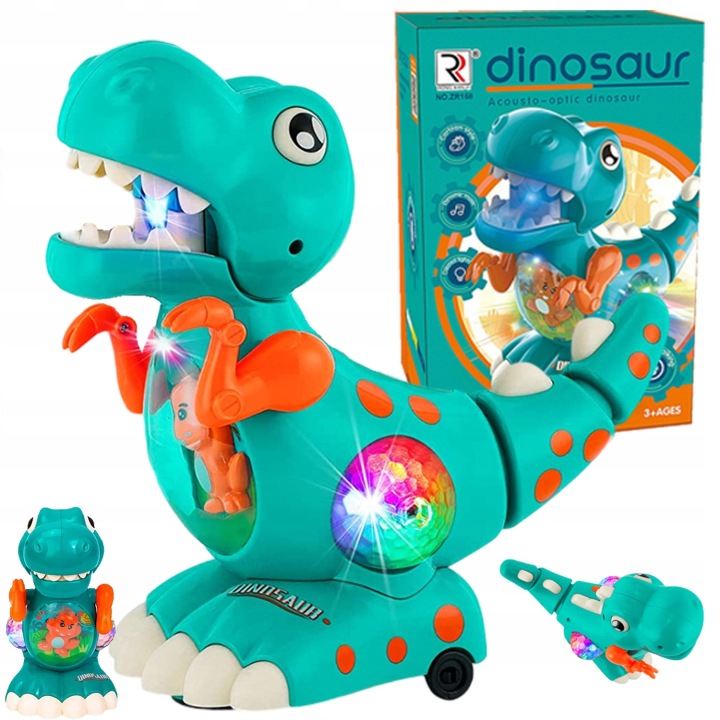 Динозавр T-REX електричний світиться і махає хвостом