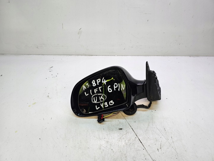 SPECCHIETTO RETROVISORE SINISTRA ANTERIORE AUDI A3 8P LIFT LY9B 6PIN UK