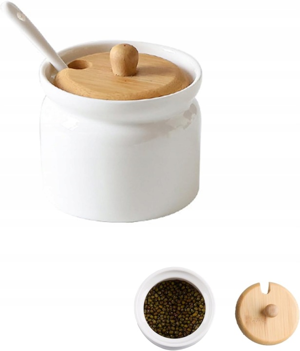 Keramická Cukřenka S Víkem A Lžičkou 180 ML