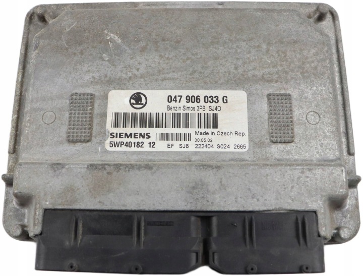 SKODA FABIA und Computer Bedienteil DES MOTORS 1.4 MPI 047906033G