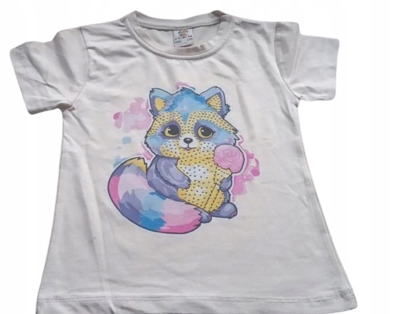 T shirt Bluzka dziewczęca krótki rękaw do żłobka szop — zdjęcie 2