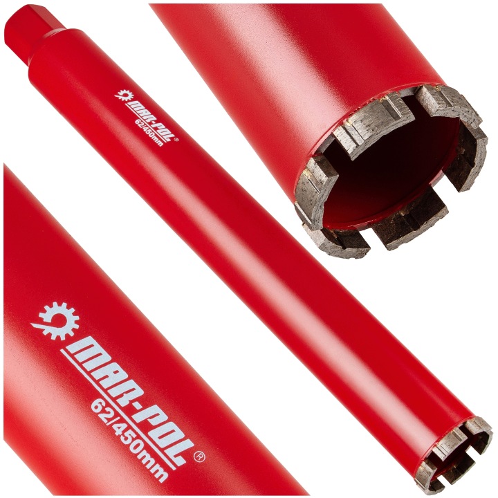 Vrták Do Betonu 62 m x 450 mm Vrtačka Korunkový Vrták 1.1/4