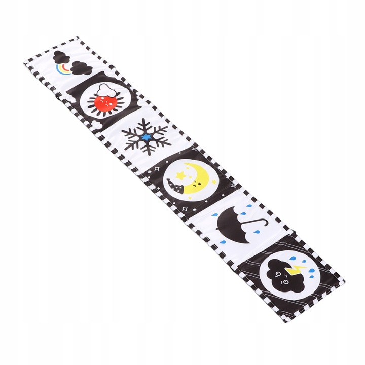 Чорно -Білий Контраст М'який Книжка Portable Baby Cloth Book Narly L2 — фото 3