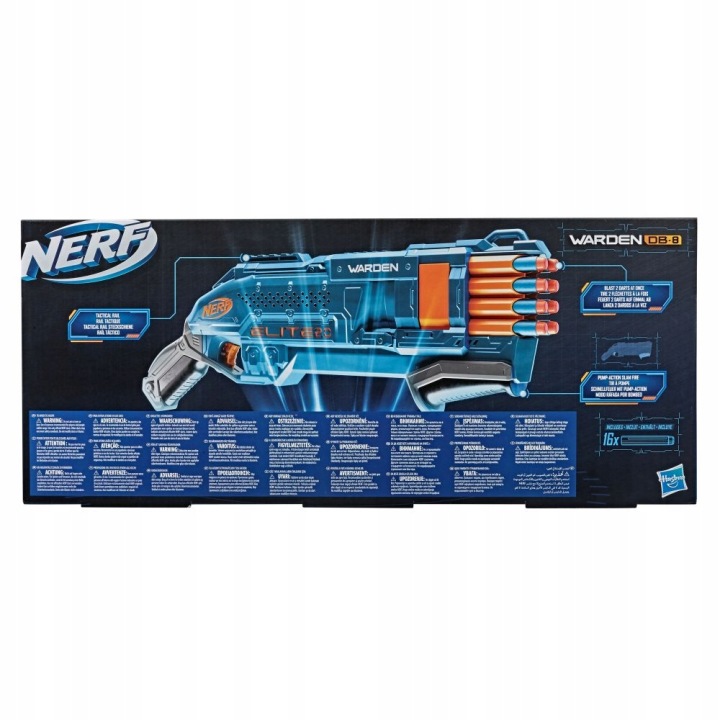 Пістолет дробовик NERF ELITE 2.0 WARDEN подвійний постріл + 16 стрілок HASBRO — фото 4