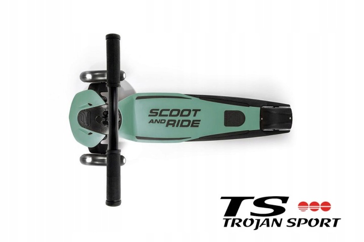 SCOOTANDRIDE Highwaykick 5 LED колеса Самокат триколісний 5+ FOREST зелена — фото 5