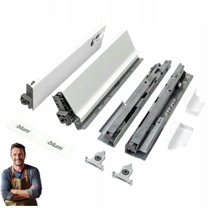 Šuplík Blum Tandembox Antaro 300 mm Vysoká 199 mm Nosnost 35 kg bílá