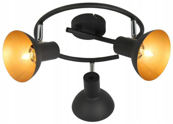 Stropní svítidlo loft černá 3xE27 Diso Candellux