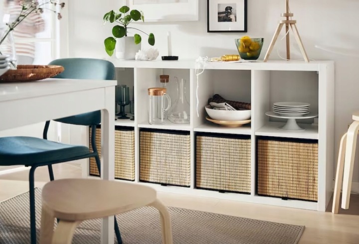 Стелаж Ikea Kallax 77 см x 147 см x 39 см білий — фото 10