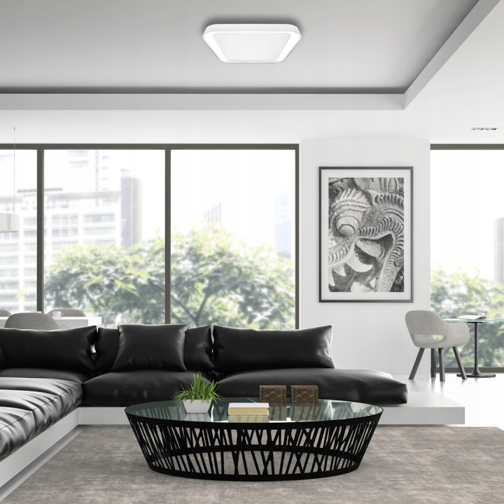 Плафон LED квадрат 40 см 38 Вт 3000K-6000K 4000 лм QUADRO білий IP20 MILAGRO — фото 3