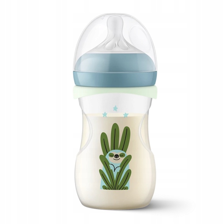 Philips avent пляшка 260 мл соска natural response nighttime 0+ scd83817 — фото 4