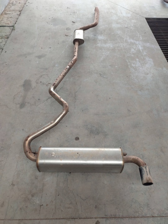 Dämpfer Endschalldämpfer Auspuff komplet 7616704 BMW F20 1.6B N13B16A 7616703