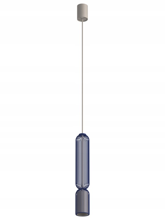 Závěsná Lampa Singles B modrá 170 cm moderní stropní obývací pokoj kuchyně