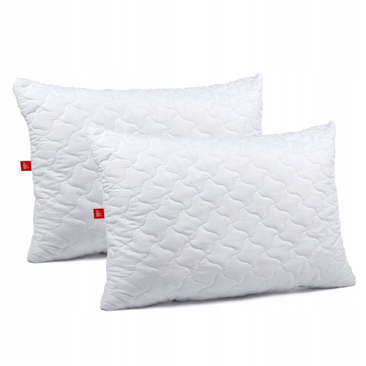 2x Polštář Softi 50x60 Nadýchaný pohodlný zip Prošívaná Vysoká