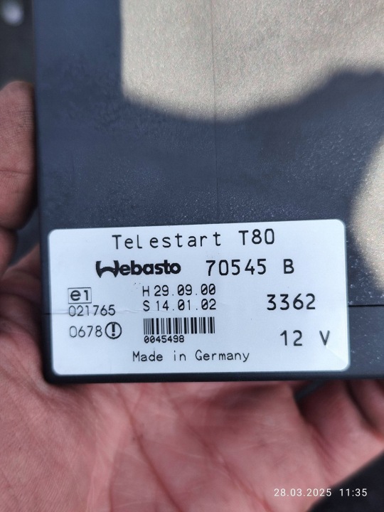 Webasto controller Volkswagen PASSAT B5.5 70545B 7