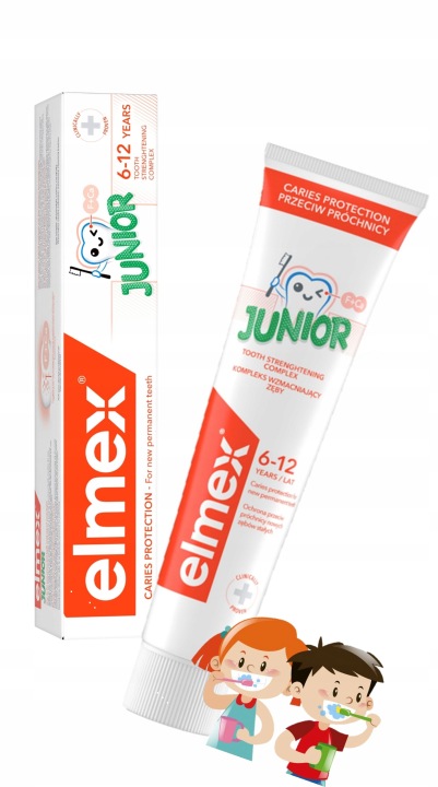 Зубна паста Elmex Junior з амінфторид для дітей 6-12 років 75 мл — фото 14