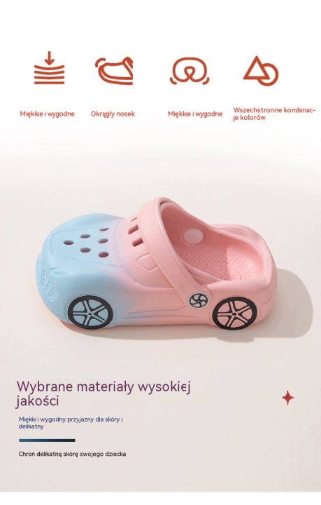 Нове взуття для дітей EVA легке взуття для саду Мультяшний Car — фото 9