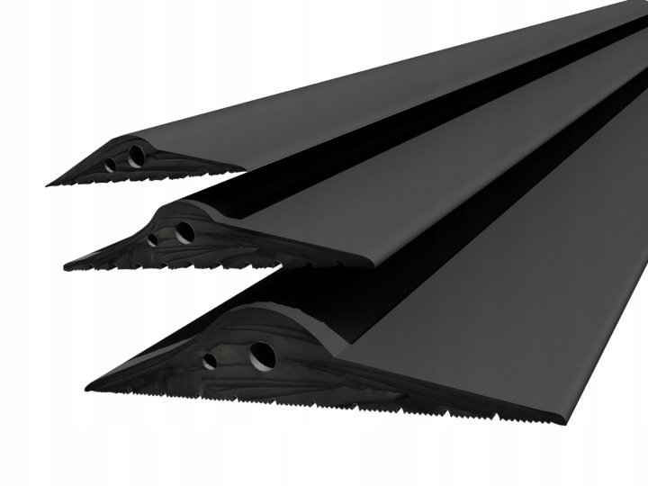 Prahové těsnění pro garážová vrata Epdm 3 m 15x80 mm černé Dq-pp