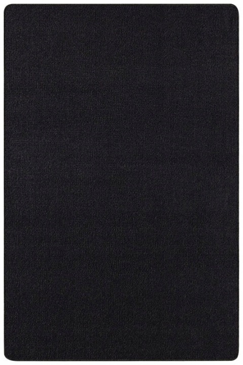 Koberec Běhoun černý 80x200 cm, do chodby-přechodu s krátkým vlasem