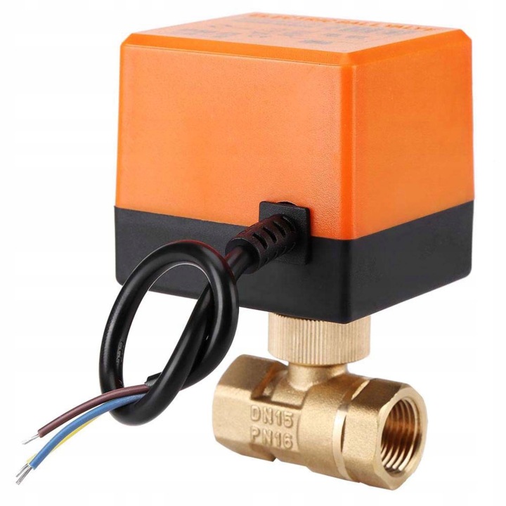 Kulový kohout DN15 automatický elektroventil s pohonem 220 V