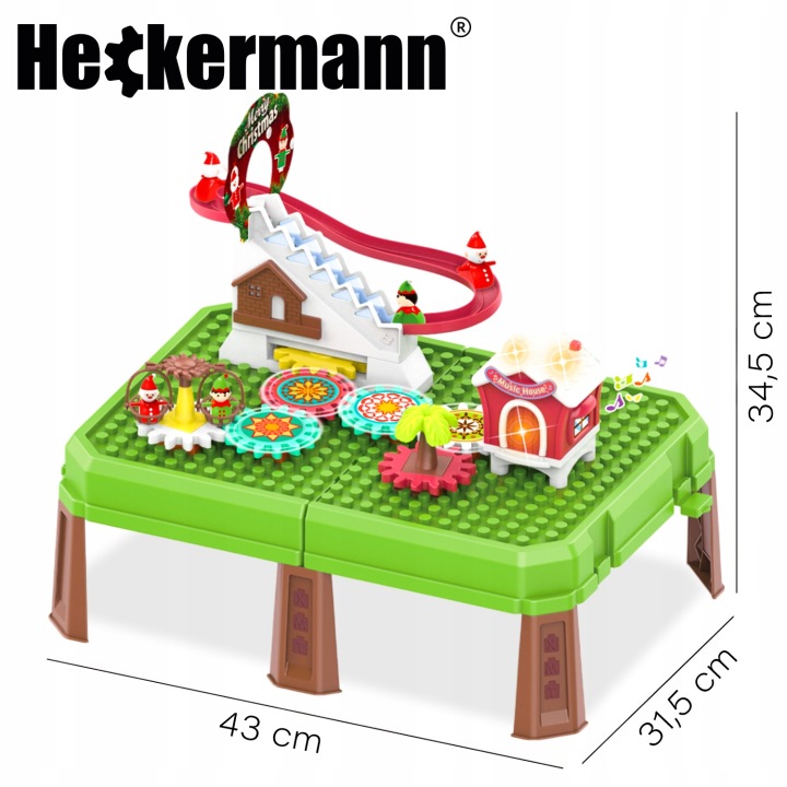 Столик розвивальний інтерактивний різдвяний конструктор на подарунок
