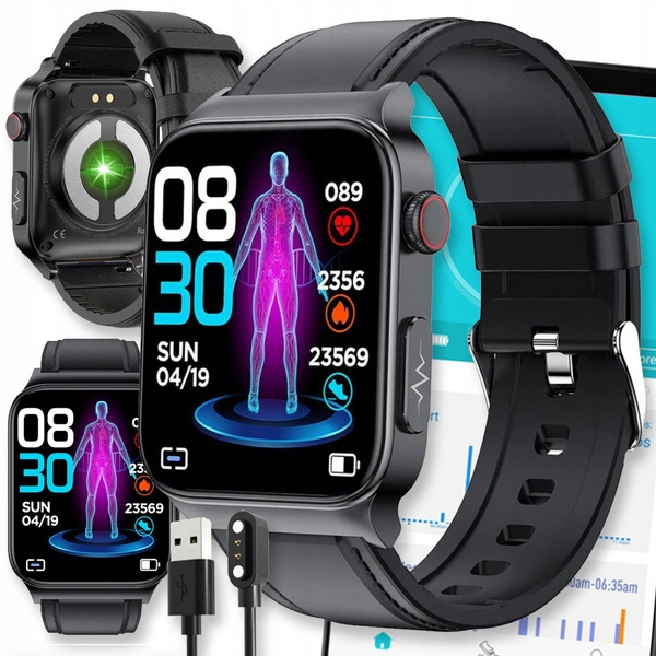 Smartwatch JG Smart JS580 POLSKIE MENU KARDIOWATCH czarny Smartwatch JG Smart JS580 POLSKIE MENU KARDIOWATCH czarny
