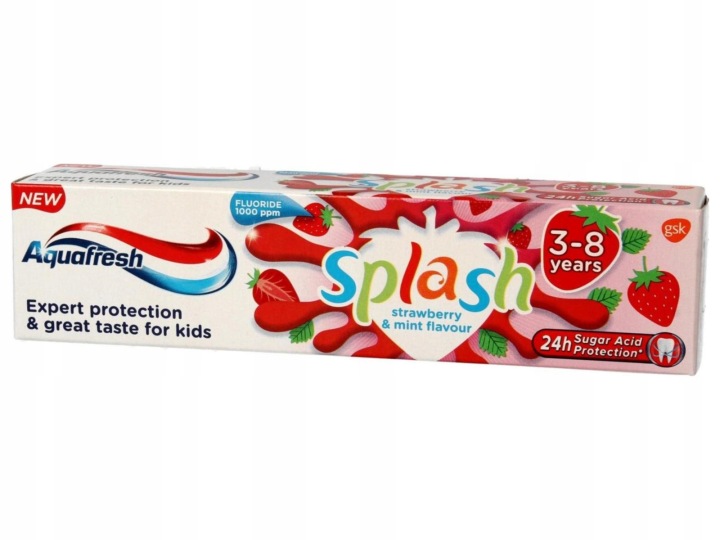 AQUAFRESH паста KIDS SPLASH 3-8 років 50 мл — фото 2