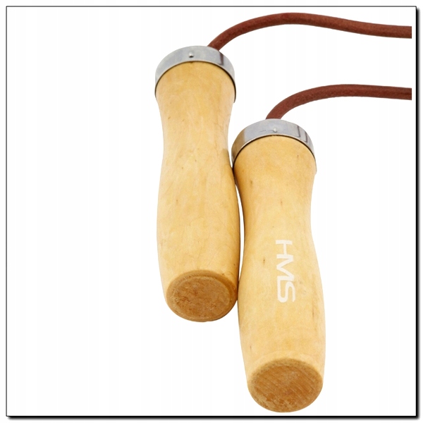 Скакалка тренувальна шкіряна з підшипниками SK07 HMS — фото 9