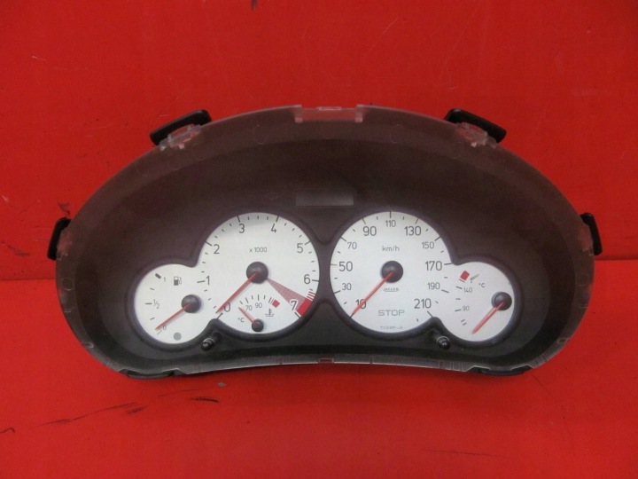 PEUGEOT 206 01-09 1.6 B NFU quadro strumenti TACHIMETRO contagiri OROLOGIO 9648837180 EUROPA