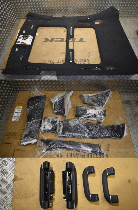 IDEALNA Tapacír strechy KPL.+ stlpiky MERCEDES W223 LONG ALCANTARA BURMESTER 4D 1
