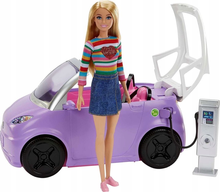 BARBIE авто електричне автомобіль для ляльок Barbie HJV36 — фото 3