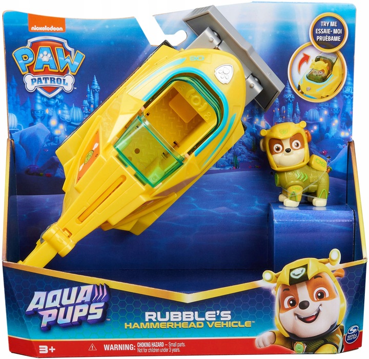 PSI PATROL ZESTAW AQUA PUPS POJAZD RYBA MŁOT FIGURKA RUBBLE Rodzaj pojazdu pojazdy z bajek