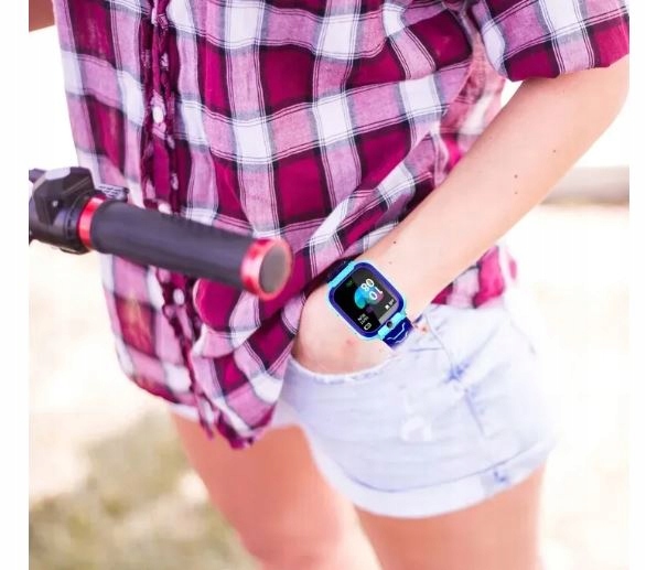 Смарт-годинник для дітей годинник GPS трекер SOS дитячий синій SMART — фото 9