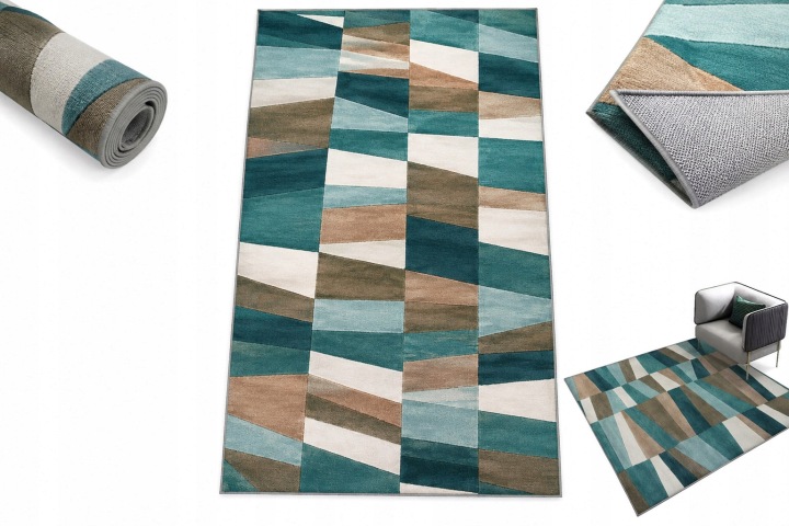 Koberec koberec do pokoje 80x160 cm „Turquoise“