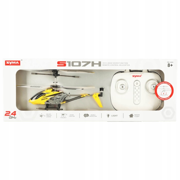 Гелікоптер RC Syma S107H 2.4 ГГц RTF жовтий — фото 12