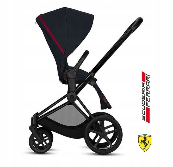 Cybex Priam 2.0 Seat Pack – оббивка сидіння Ferrari колір Victory Чорний — фото 2