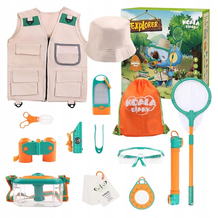 SMALL TRAVELER'S SET INSECT OBSERVATION FOR CHILDREN NET BINOCULARS MAGNIFYING GLASS