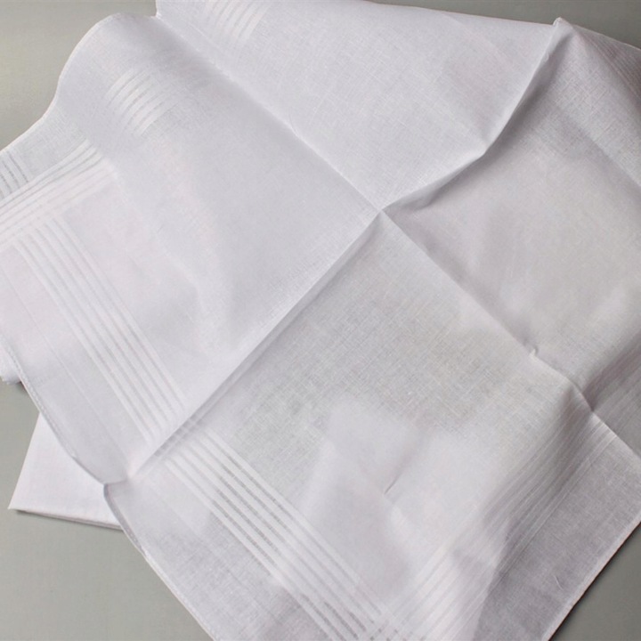 6 шт. Pocket Square Хустинки Чесаний Бавовна Чоловічий Хусточка для чоловіків DIY — фото 8
