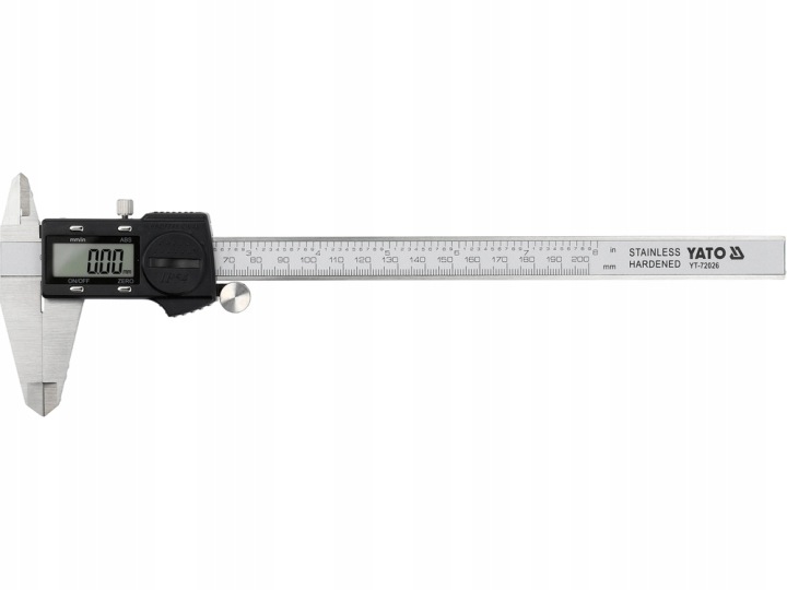Elektronické posuvné měřítko Yato 200 mm, voděodolné, YT-72026