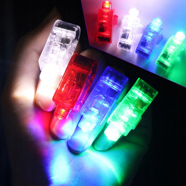 10 шт. кольорових світних каблучок LED на вечірку і для гри — фото 10